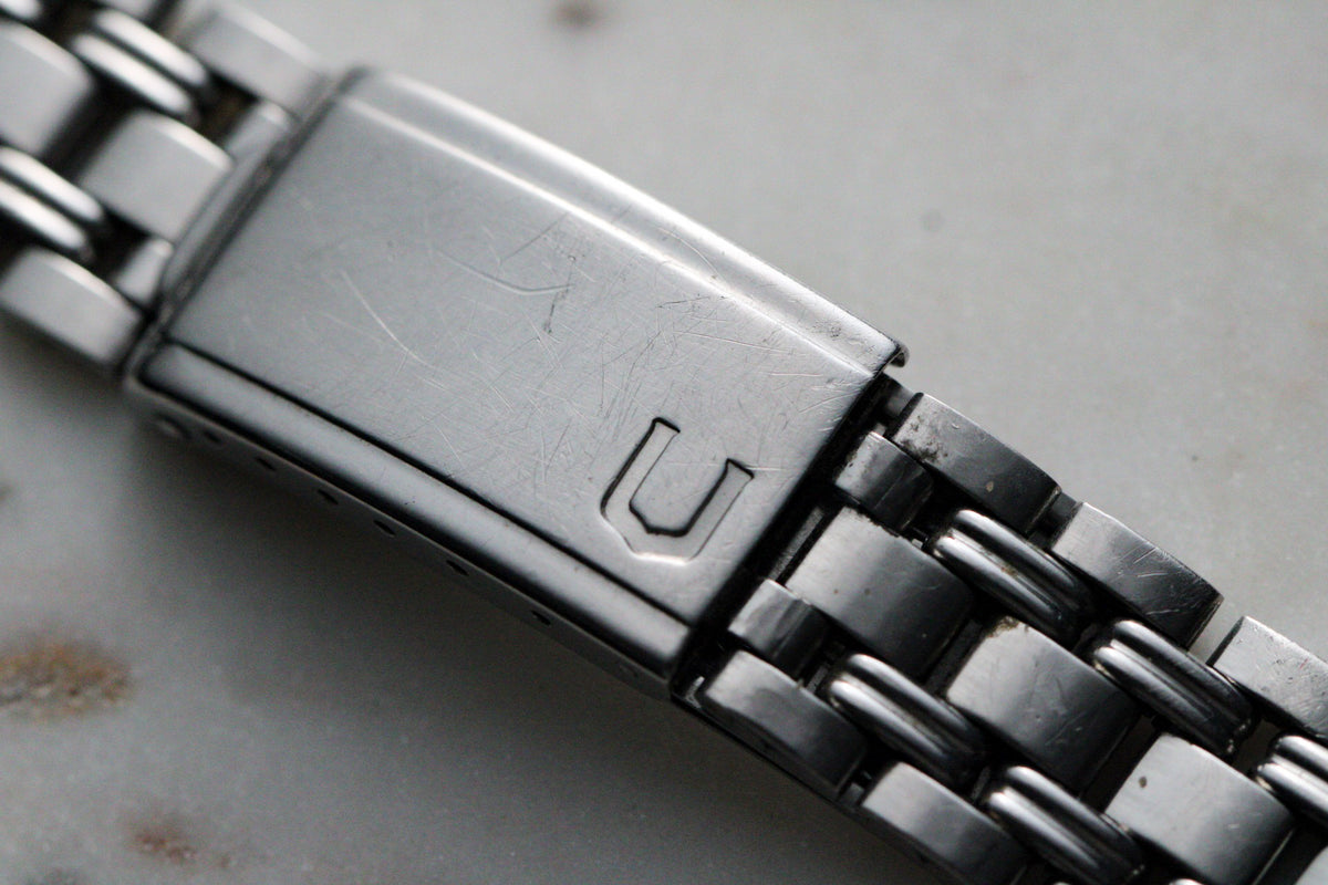 【ロックス商品】Universal  Geneve  Bracelet Vintage & Rare 18mm Collectible steel watch bracelet band
