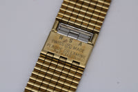 NOS Vintage NSA Novavit Gold Plated Bracelet 18mm Curved Ends