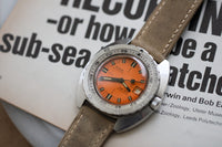 Rare 1st Generation Doxa Sub 300 Professional "no T" thin case" c.1967