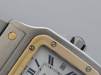 Cartier Santos Galbée Ref.2319 18k and Steel Wristwatch Serviced by Cartier.