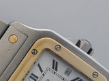 Cartier Santos Galbée Ref.2319 18k and Steel Wristwatch Serviced by Cartier.