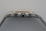 Cartier Santos Galbée Ref.2319 18k and Steel Wristwatch Serviced by Cartier.