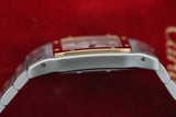 Cartier Santos Galbée Ref.2319 18k and Steel Wristwatch Serviced by Cartier.