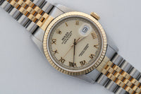 Rolex Datejust Ref.16233 18k Gold and Steel c.1988 Owned by WW2 Hero DFC Winner.