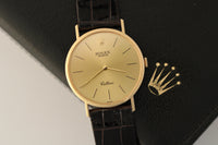 Vintage Rolex Cellini Ref. 5112-8 18k Gold c.1989 Full Set.
