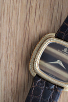 Baume & Mercier 18k Gold Ref.37091 Tigers Eye Stone Dial