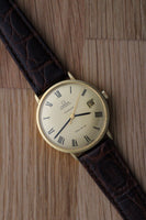 Omega Genève Ref.162.037 18k Gold With Roman Dial Retailed by Türler c.1968