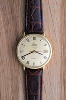 Omega Genève Ref.162.037 18k Gold With Roman Dial Retailed by Türler c.1968