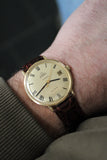 Omega Genève Ref.162.037 18k Gold With Roman Dial Retailed by Türler c.1968