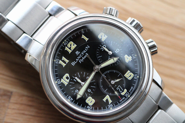 Neo Vintage Blancpain Leman Flyback Chronograph Ref.2185F 1130 71 c.19 Waecce