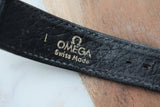 Vintage 20mm Omega Speedmaster Black Leather Strap for 145.022 c.1985