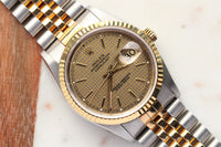 Rolex Datejust Houndstooth Dial Ref.16233 c.1995 Box and Paper