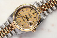 Rolex Datejust Houndstooth Dial Ref.16233 c.1995 Box and Paper