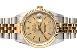 Rolex Datejust Houndstooth Dial Ref.16233 c.1995 Box and Paper