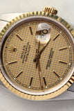 Rolex Datejust Houndstooth Dial Ref.16233 c.1995 Box and Paper