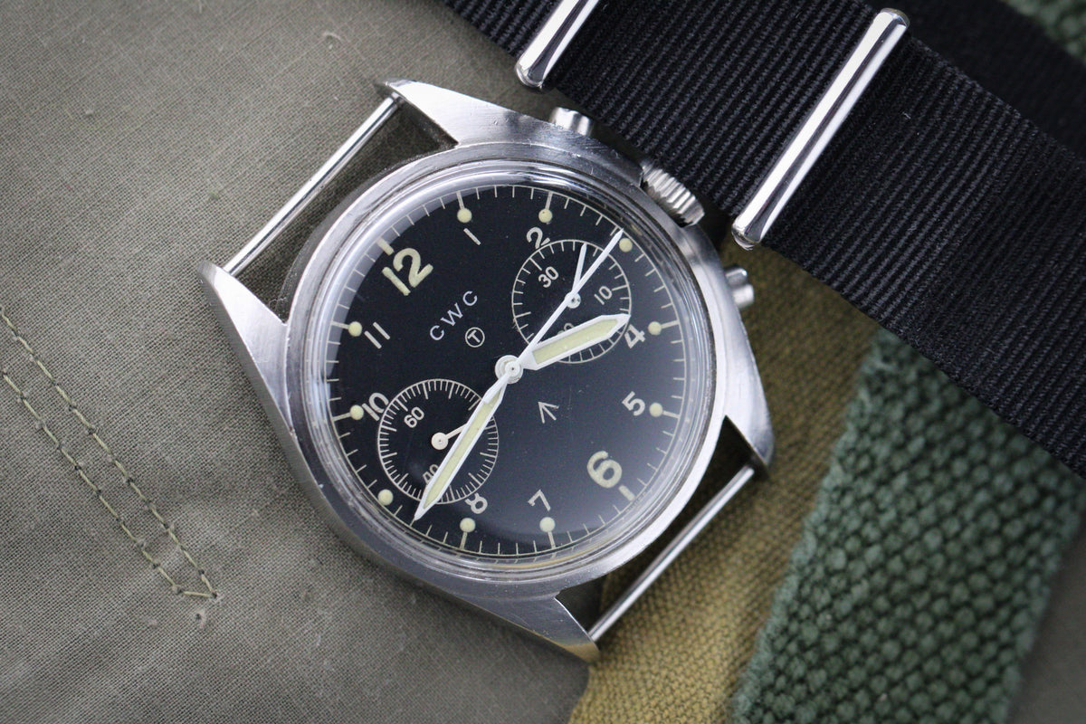 CWC Type 1 Royal Navy Issue Fab Four Military Chronograph c.1973. – Waecce
