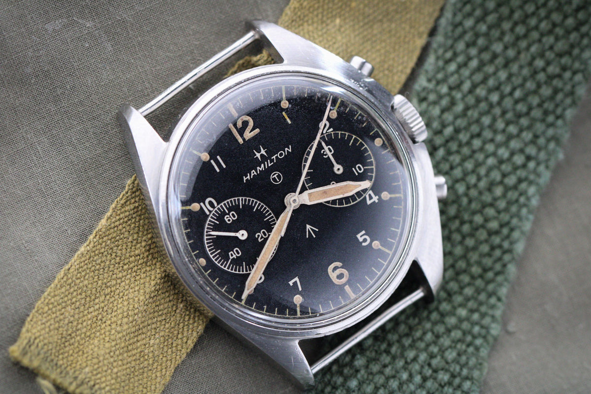 Hamilton Fab Four 6bb RAF Issue MIlitary Chronograph c.1970 – Waecce
