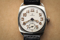 Omega Sterling Silver Double Signed W.H May Nottingham Wristwatch c.1930