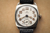 Omega Sterling Silver Double Signed W.H May Nottingham Wristwatch c.1930