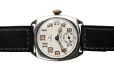 Omega Sterling Silver Double Signed W.H May Nottingham Wristwatch c.1930