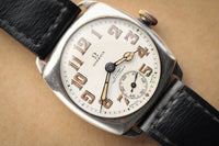 Omega Sterling Silver Double Signed W.H May Nottingham Wristwatch c.1930