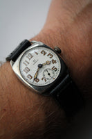 Omega Sterling Silver Double Signed W.H May Nottingham Wristwatch c.1930