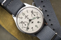 Lemania Royal Navy Fleet Air Arm Military Chronograph P Promethium Dial