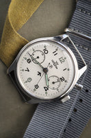 Lemania Royal Navy Fleet Air Arm Military Chronograph P Promethium Dial