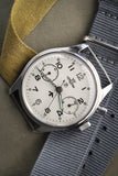 Lemania Royal Navy Fleet Air Arm Military Chronograph P Promethium Dial