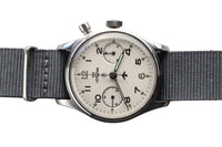 Lemania Royal Navy Fleet Air Arm Military Chronograph P Promethium Dial