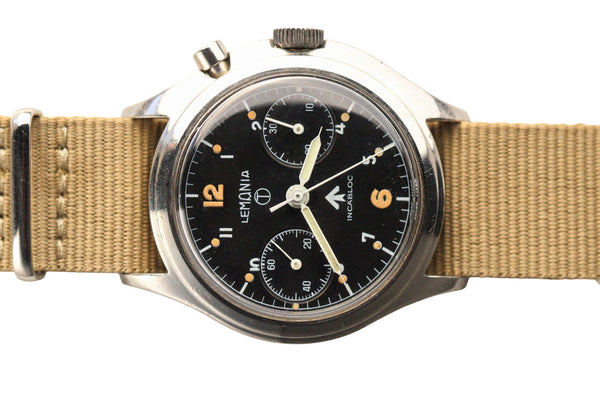 Lemania Series 3 Royal Navy Hydrographic Service Chronograph With Provenance