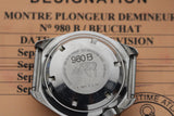 Beuchat Clearance Diver Marine Nationale Issue with Decommission Paper