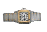 Cartier Santos Galbée Ref.2319 18k and Steel Wristwatch Serviced by Cartier.