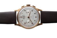 Razor Sharp Javil Chronographe Suisse 18k Chronograph c.1950s