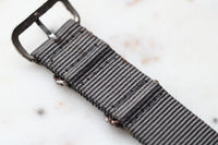 NOS Genuine Vintage British Military Wristwatch Strap 18mm Admiralty Grey c.70s