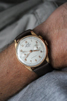 Razor Sharp Javil Chronographe Suisse 18k Chronograph c.1950s