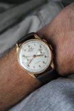 Razor Sharp Javil Chronographe Suisse 18k Chronograph c.1950s
