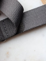 NOS Genuine Vintage British Military Wristwatch Strap 18mm Admiralty Grey c.70s