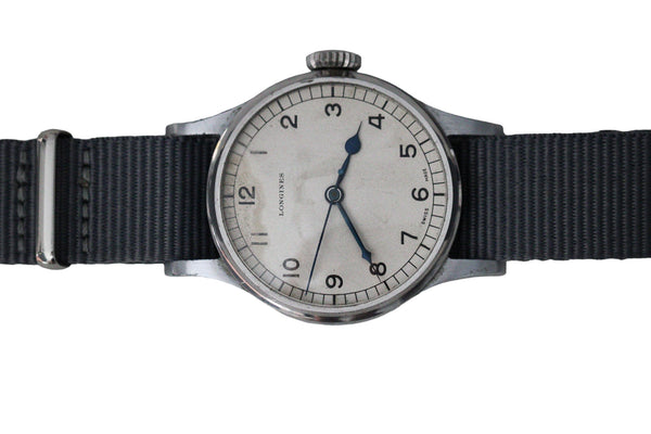 Rare All Steel Longines 6B/159 RAF Issue Wristwatch c.1943