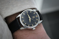 Vintage Omega Seamaster Black Gilt Ref 2846-4 2848 c.1956.
