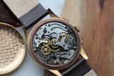 Razor Sharp Javil Chronographe Suisse 18k Chronograph c.1950s