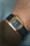 Vintage Cartier New York Blue Sigma Dial Rare c.70s/80s.