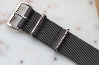 NOS Genuine Vintage British Military Wristwatch Strap 18mm Admiralty Grey c.70s