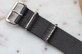 NOS Genuine Vintage British Military Wristwatch Strap 18mm Admiralty Grey c.70s