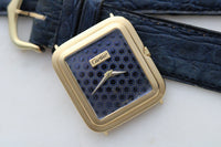 Vintage Cartier New York Blue Sigma Dial Rare c.70s/80s.