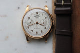 Razor Sharp Javil Chronographe Suisse 18k Chronograph c.1950s