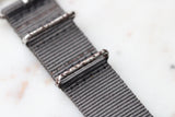 NOS Genuine Vintage British Military Wristwatch Strap 18mm Admiralty Grey c.70s