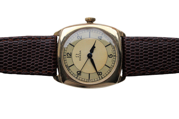 Omega Sector Dial 9ct Gold c.1937