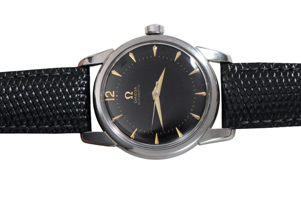 Vintage Omega Seamaster Black Gilt Ref 2846-4 2848 c.1956.