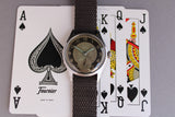 Super Vintage WW2 Era Omega Suveran Two Tone Wristwatch 2400-2 c.1944